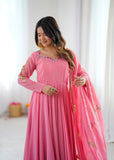 Faux Georgette With Embroidery Sequence work Beautiful Salwar Kameez