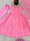 Faux Georgette With Embroidery Sequence work Beautiful Salwar Kameez