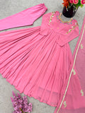 Faux Georgette With Embroidery Sequence work Beautiful Salwar Kameez