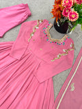 Faux Georgette With Embroidery Sequence work Beautiful Salwar Kameez