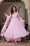 Faux Georgette with Soft Micro Inner Lining & Hand Work With Padded Beautiful Salwar Kameez