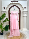 Faux Georgette with Soft Micro Inner Lining & Hand Work With Padded Beautiful Salwar Kameez