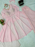 Faux Georgette with Soft Micro Inner Lining & Hand Work With Padded Beautiful Salwar Kameez