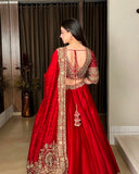Chinon Fabric with Coding with Sequence work Fully Stitched Lehenga Choli
