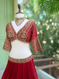 Chinon Fabric with Coding with Sequence work Fully Stitched Lehenga Choli