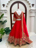 Chinon Fabric with Coding with Sequence work Fully Stitched Lehenga Choli