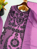 Heavy Faux Georgette With Chain Stitch Embroidery Sequence Work Salwar Kameez