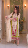 New Designer Party Wear Look Pure Roman Silk Top & Bottom With Dupatta set