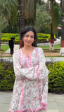Heavy Pure Natural Crep Fully Fancy Sleeves Salwar Kameez