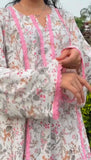 Heavy Pure Natural Crep Fully Fancy Sleeves Salwar Kameez