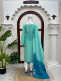 Heavy Reyon with Soft Micro Cotton Lining & Intricate Thread work Salwar Kameez