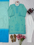 Heavy Reyon with Soft Micro Cotton Lining & Intricate Thread work Salwar Kameez