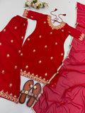 Fully Stitched & Ready to Wear Fox Georgette with Embroidery Sequence Work Salwar Kameez
