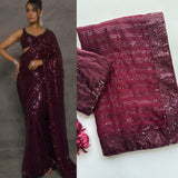 5MM SEQUINS & MULTY EMBROIDERY WORK BEAUTIFUL SAREE
