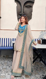New Fancy Design Pakistani Top - Plazzo And Dupatta Set Fully Stitched