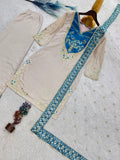 New Fancy Design Pakistani Top - Plazzo And Dupatta Set Fully Stitched
