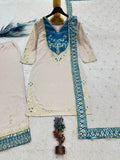 New Fancy Design Pakistani Top - Plazzo And Dupatta Set Fully Stitched