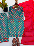 Heavy Pure Natural Crep Fully Fancy Sleeves Beautiful Salwar Kameez
