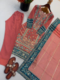 Fully Stitched & Ready to Wear Fox Georgette with Heavy Embroidery Sequence Work Salwar Kameez