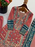 Fully Stitched & Ready to Wear Fox Georgette with Heavy Embroidery Sequence Work Salwar Kameez