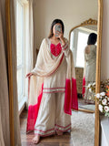 Fully Stitched & Ready to Wear Roman Glass With Real Mirror work Salwar Kameez