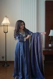 BEAUTIFUL VICHITRA WITH BEADS SEQUENCE EMBROIDERY WORK SALWAR KAMEEZ
