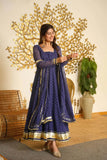 Faux Georgette with Digital Printed with gotta Patti lace with Fancy Latkan Anarkali Salwar Kameez