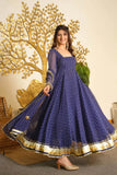 Faux Georgette with Digital Printed with gotta Patti lace with Fancy Latkan Anarkali Salwar Kameez
