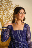 Faux Georgette with Digital Printed with gotta Patti lace with Fancy Latkan Anarkali Salwar Kameez