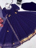 Faux Georgette with Digital Printed with gotta Patti lace with Fancy Latkan Anarkali Salwar Kameez