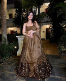 Premium Tapeta Satin Silk Embellished With Beautiful Sequins Work Lehenga Choli