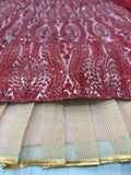 Premium Net Embellished With Beautiful Thread Embroidery Lehenga Choli