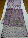 Heavy 5MM Multy & Sequins Embroidery work Beautiful Saree