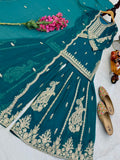 New Designer Party Pure Fox Georgette Sharara Suit & Dupatta Set