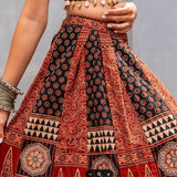 NAVRATRI SPECIAL PRINTED AND KODI LACE LEHENGA CHOLI WITH DUPATTA