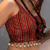NAVRATRI SPECIAL PRINTED AND KODI LACE LEHENGA CHOLI WITH DUPATTA