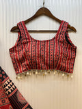 NAVRATRI SPECIAL PRINTED AND KODI LACE LEHENGA CHOLI WITH DUPATTA