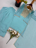Heavy Crunchy silk With Embroidery Thread Work Salwar Kameez