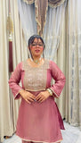 Heavy Crunchy silk With Embroidery Thread Work Salwar Kameez