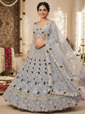 Premium Butterfly Soft Net Lehenga Embellished With Beautiful Multi Thread Embroidery
