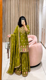 Pure Fendy Silk With Embroidery 5mm Sequence Work Salwar Kameez