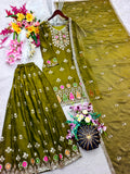 Pure Fendy Silk With Embroidery 5mm Sequence Work Salwar Kameez