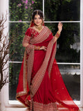 Japan Satin with Intricate Thread & Coding Sequence work Beautiful Saree