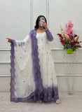 Pure Star Georgette With Embroidery 3mm Sequences & Real mirror Hand Work Salwar Kameez