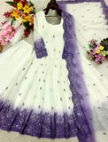 Pure Star Georgette With Embroidery 3mm Sequences & Real mirror Hand Work Salwar Kameez