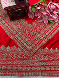 Japan Satin with Intricate Thread & Coding Sequence work Beautiful Saree