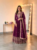 Heavy Georgette With Heavy Embroidered Sequence work Anarkali Salwar Kameez