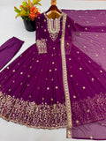 Heavy Georgette With Heavy Embroidered Sequence work Anarkali Salwar Kameez