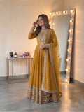 Heavy Georgette With Heavy Embroidered Sequence work Anarkali Salwar Kameez