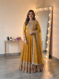 Heavy Georgette With Heavy Embroidered Sequence work Anarkali Salwar Kameez